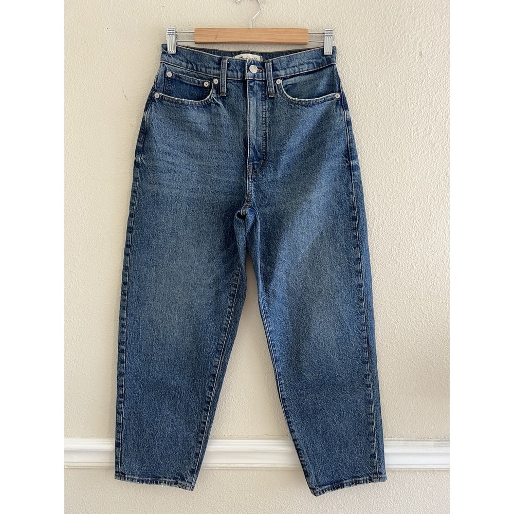 Madewell The Balloon Jeans Size 26 High Rise Medium Wash Denim Casual Feminine